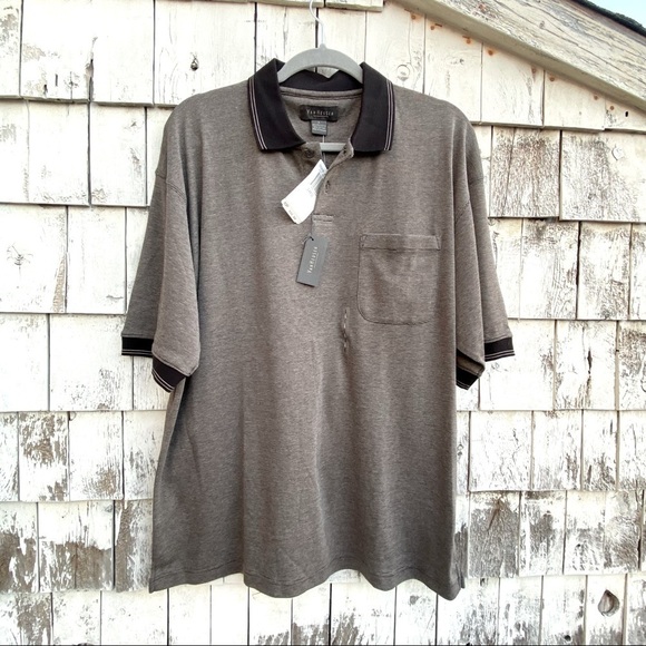 VanHeusen Men’s Polo Short Sleeves Shirt - Picture 3 of 5